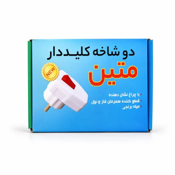 تصویر دوشاخه کلیددار متین