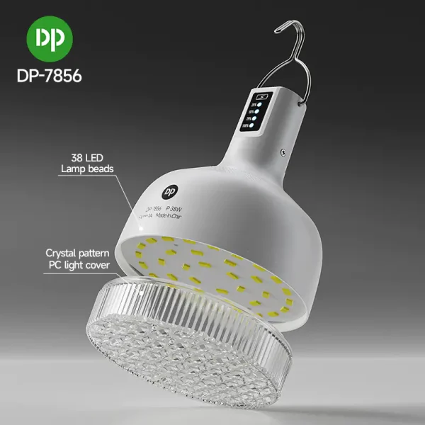 چراغ آویز چادر دی پی مدل DP-7856 با توان 38 وات - تصویر 6