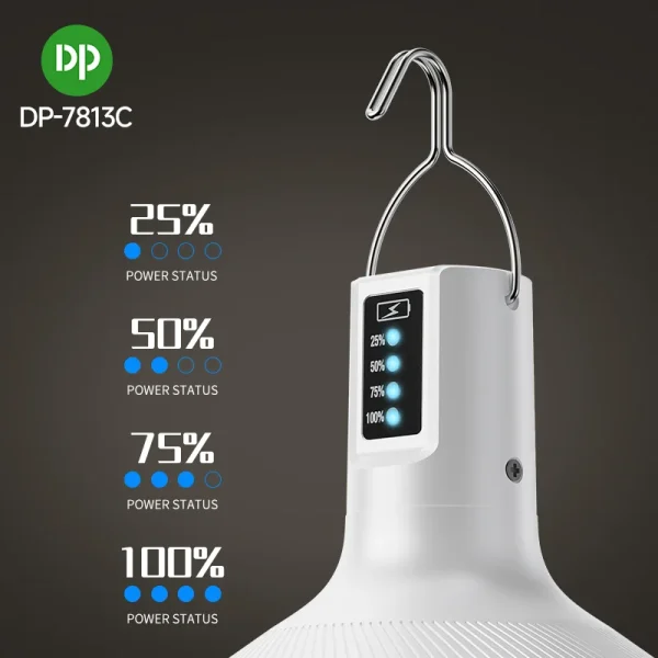 چراغ آویز چادر شارژی دی پی مدل DP-7813 - تصویر 5